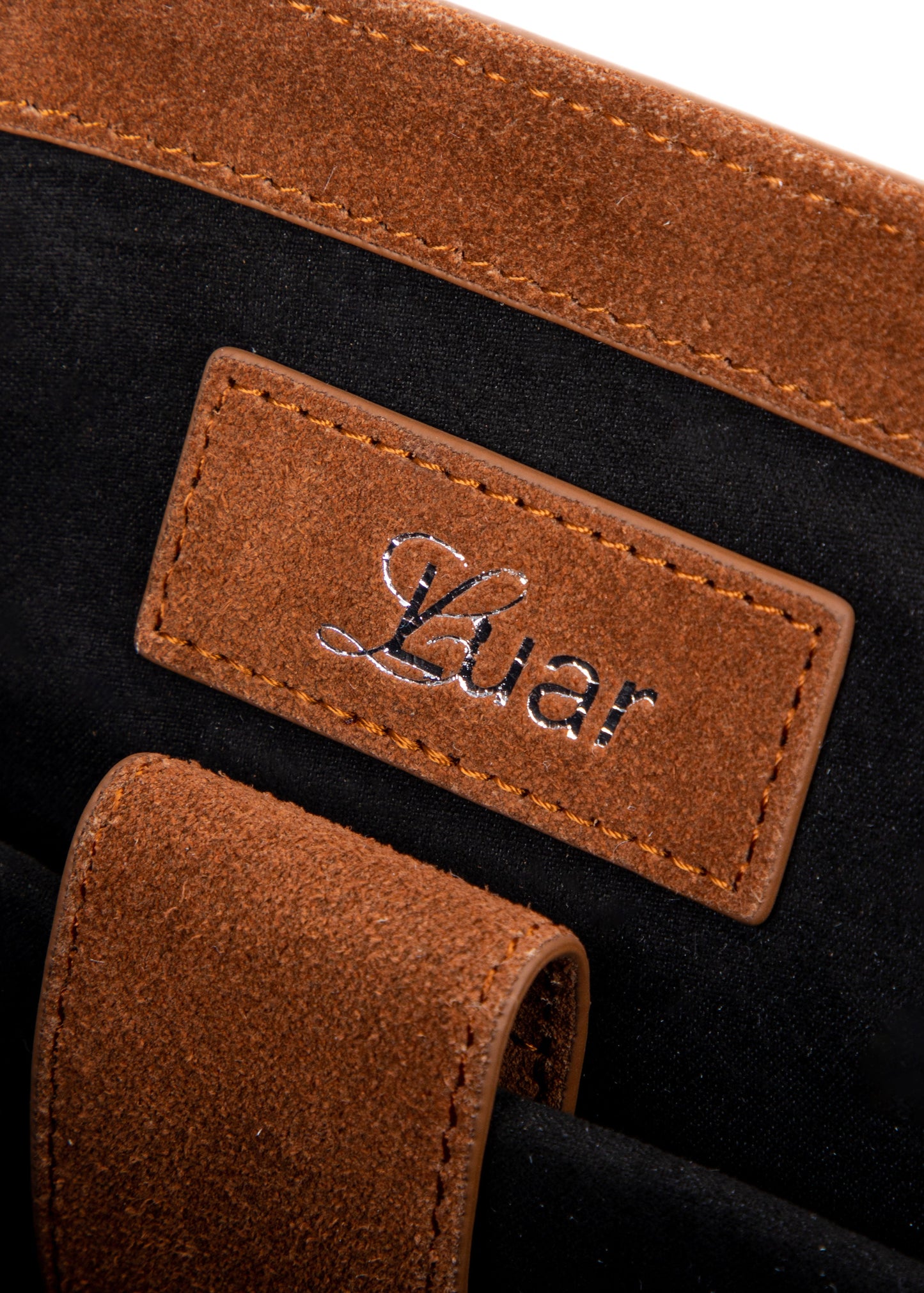 Cognac Suede Cam Messenger