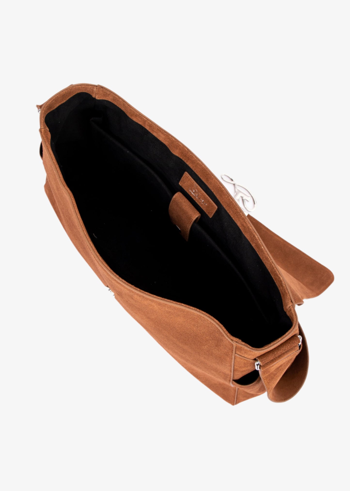 Cognac Suede Cam Messenger