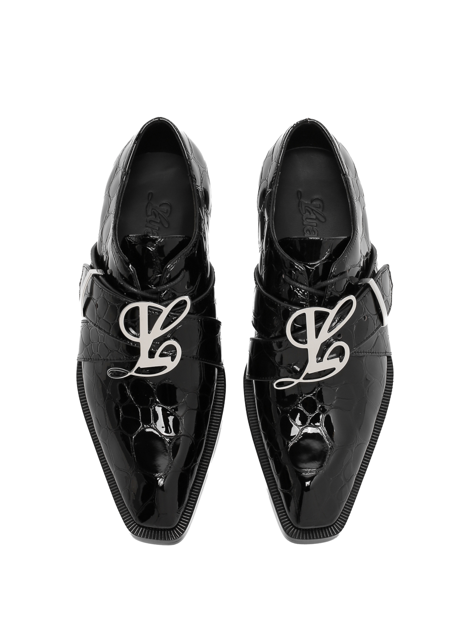 Adrian Black Pebble Belted Oxford