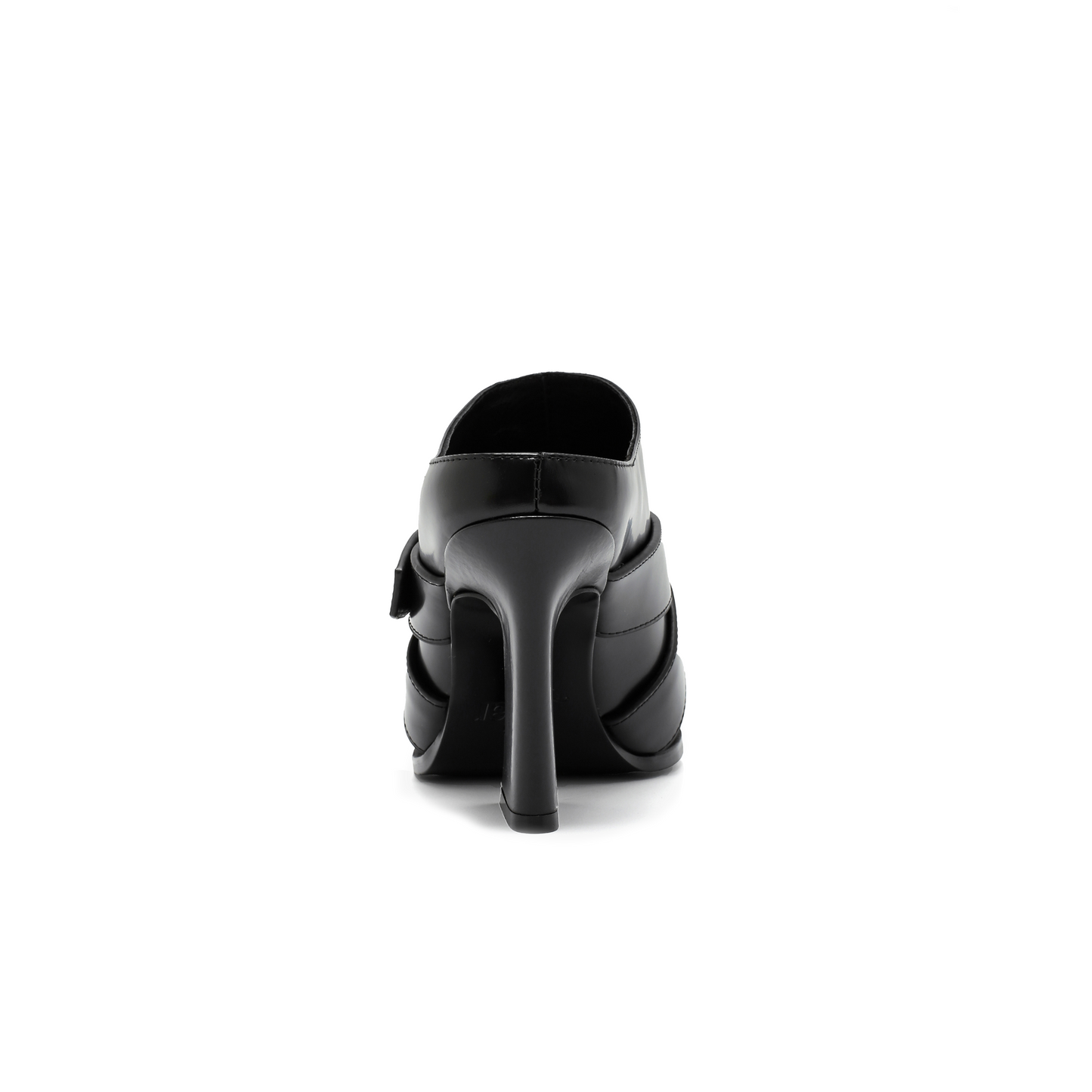 Jehan Black Belted Mules