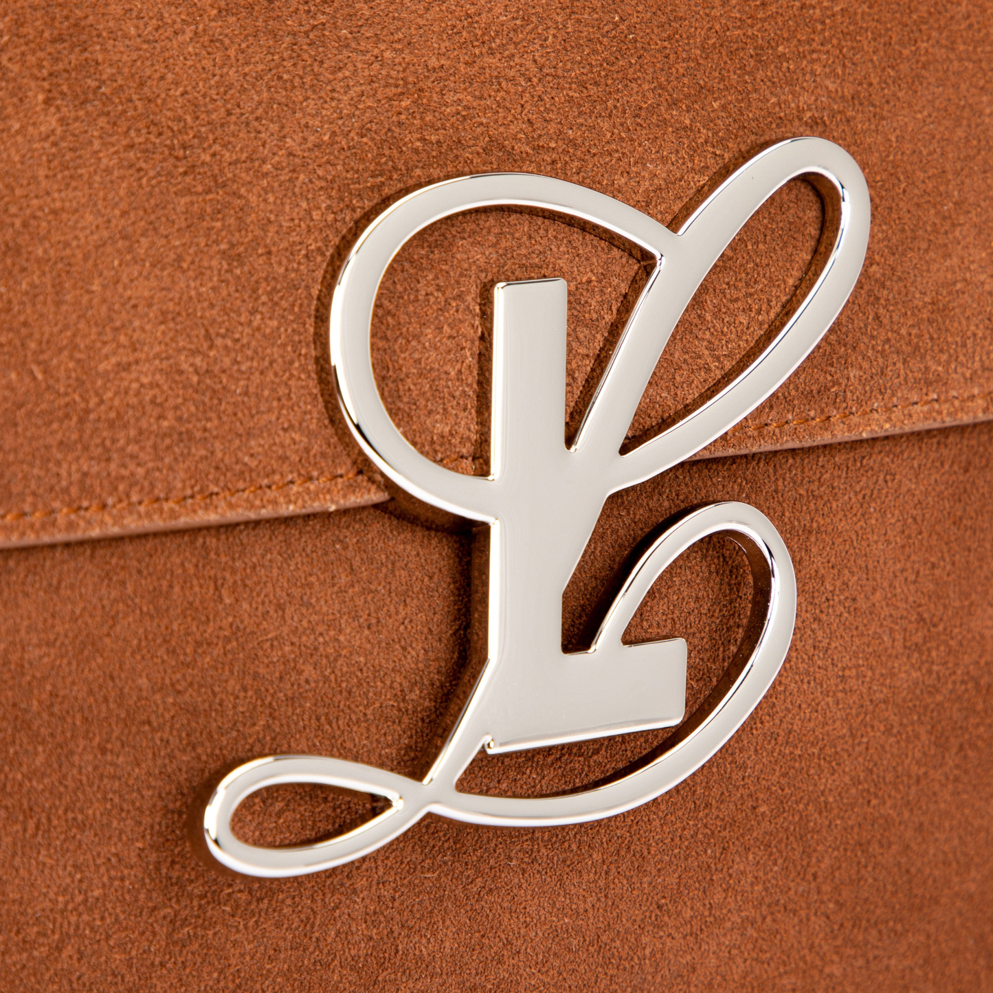 Cognac Suede Cam Messenger