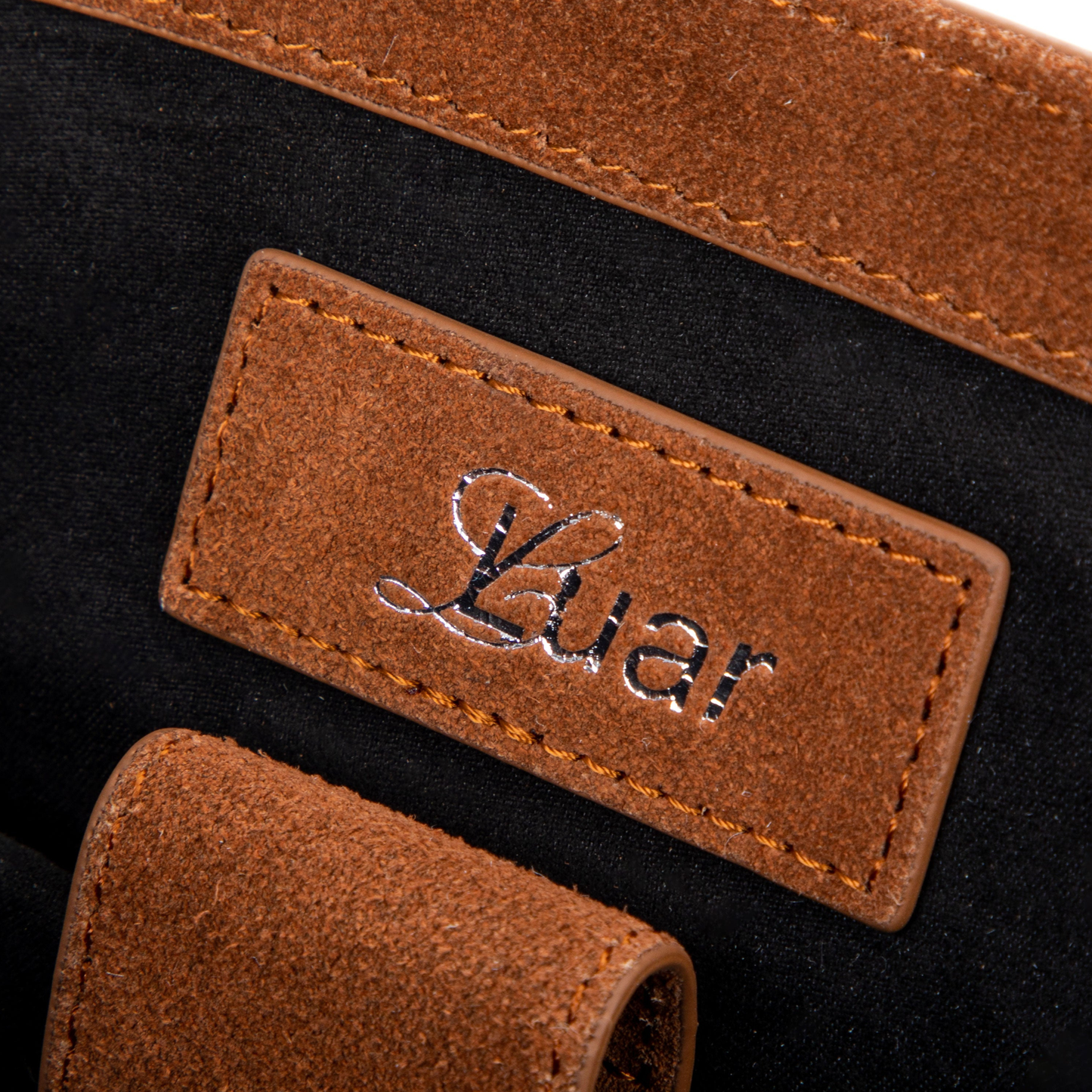 Cognac Suede Cam Messenger