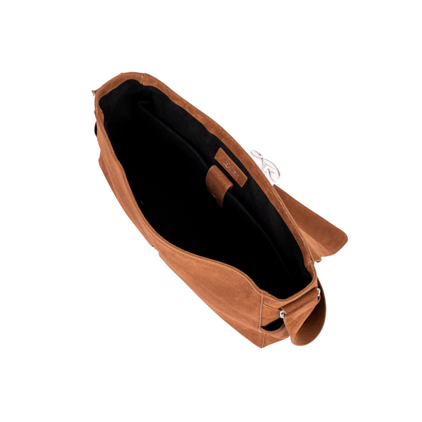 Cognac Suede Cam Messenger