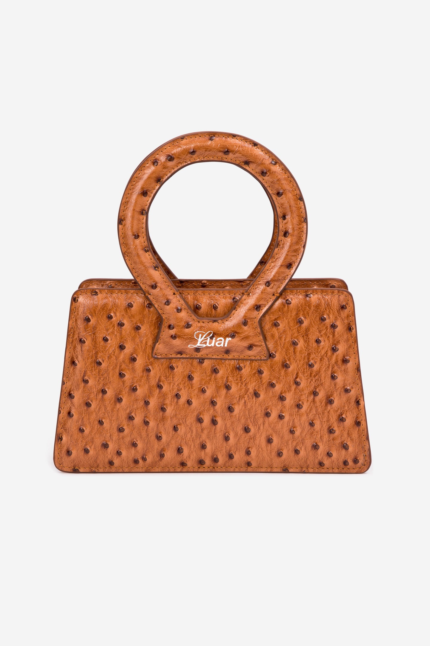 Tan Ostrich Embossed Small ANA