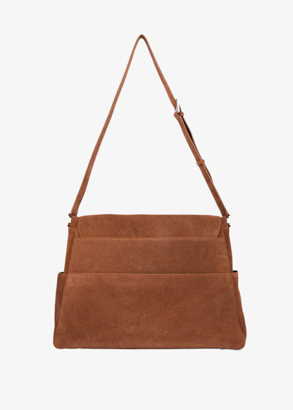 Cognac Suede Cam Messenger
