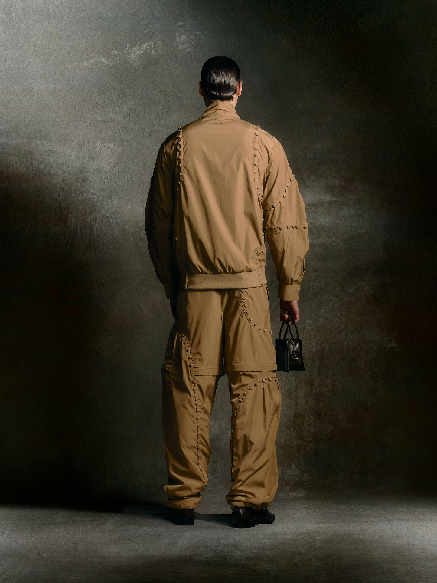 Unbutton Track Jacket Khaki