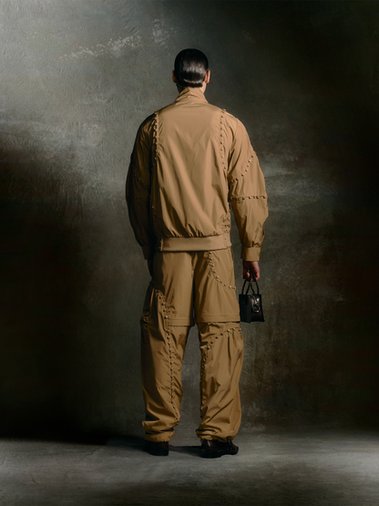 Unbutton Track Jacket Khaki
