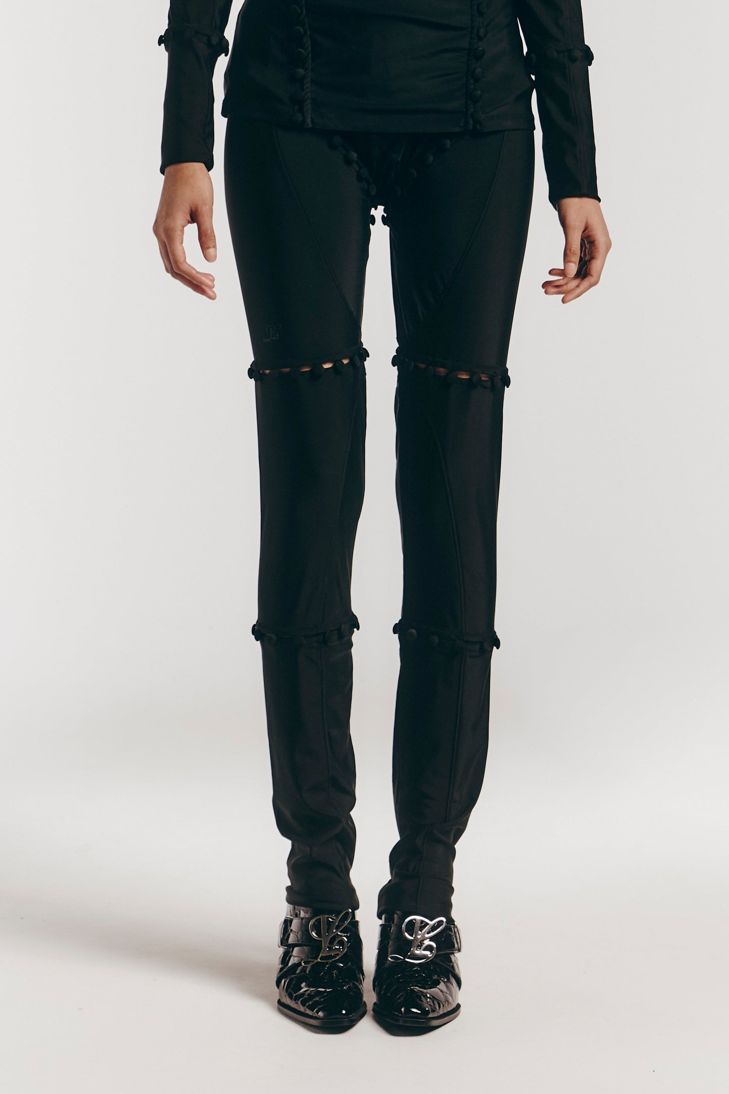 Unbutton Lycra Legging in Black