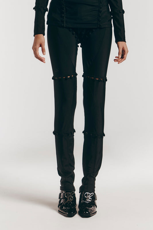 Unbutton Lycra Legging in Black