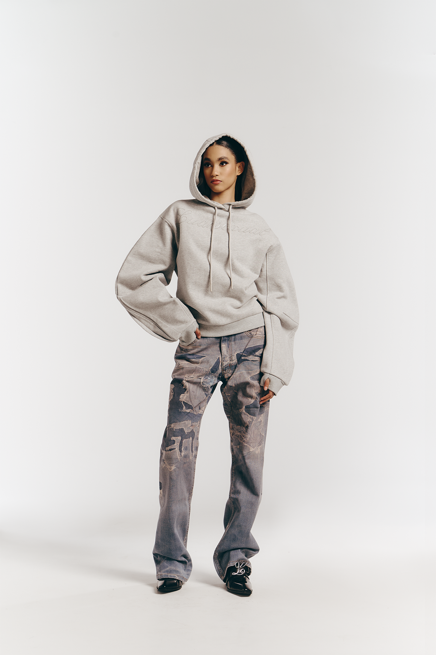 Luarsexual Hoodie in Grey