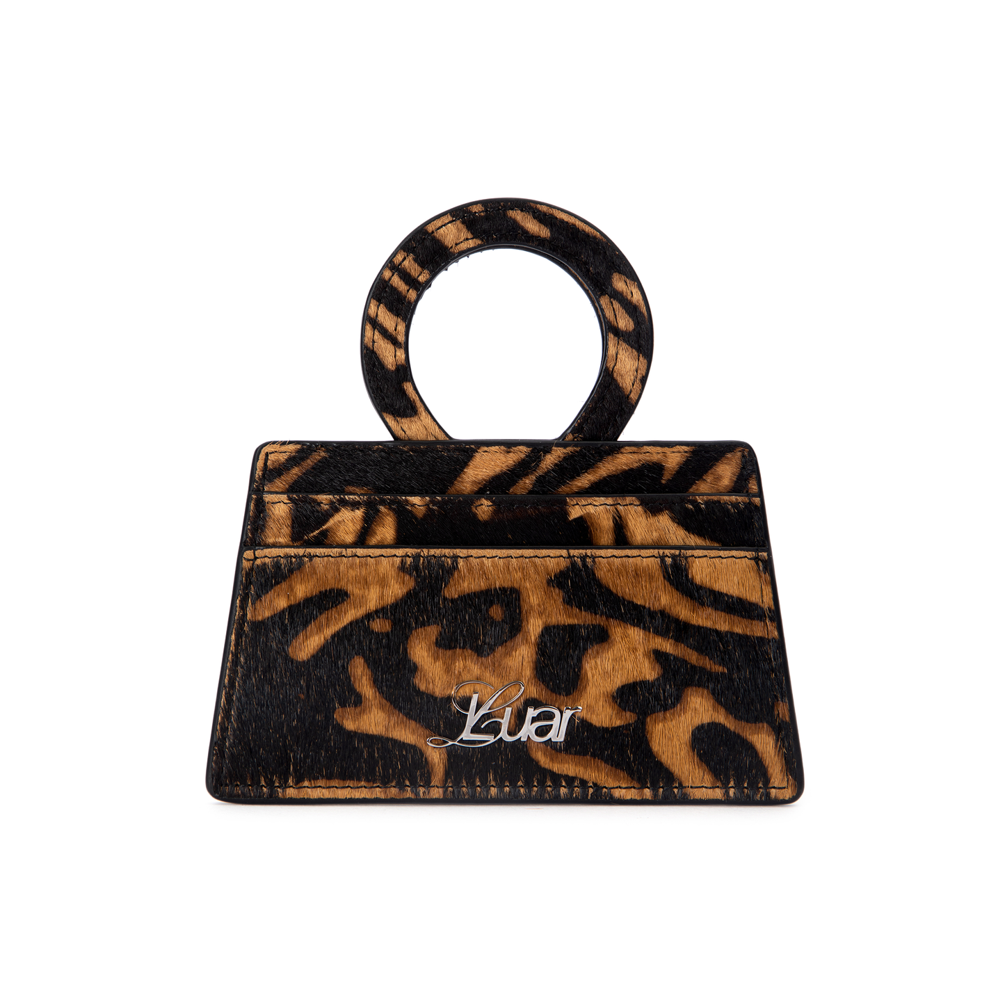 Ana Cardholder in Leopard Pony Hair