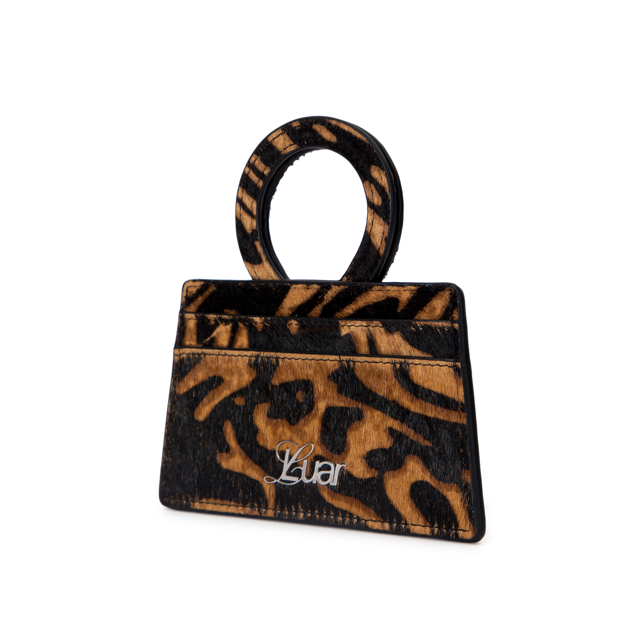 Ana Cardholder in Leopard Pony Hair Hover