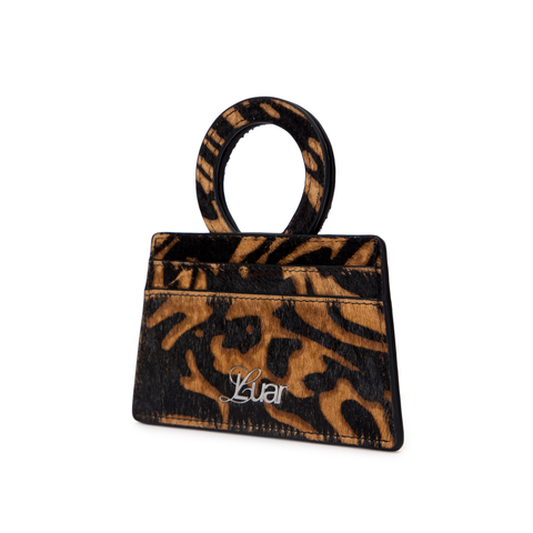 Ana Cardholder in Leopard Pony Hair Hover