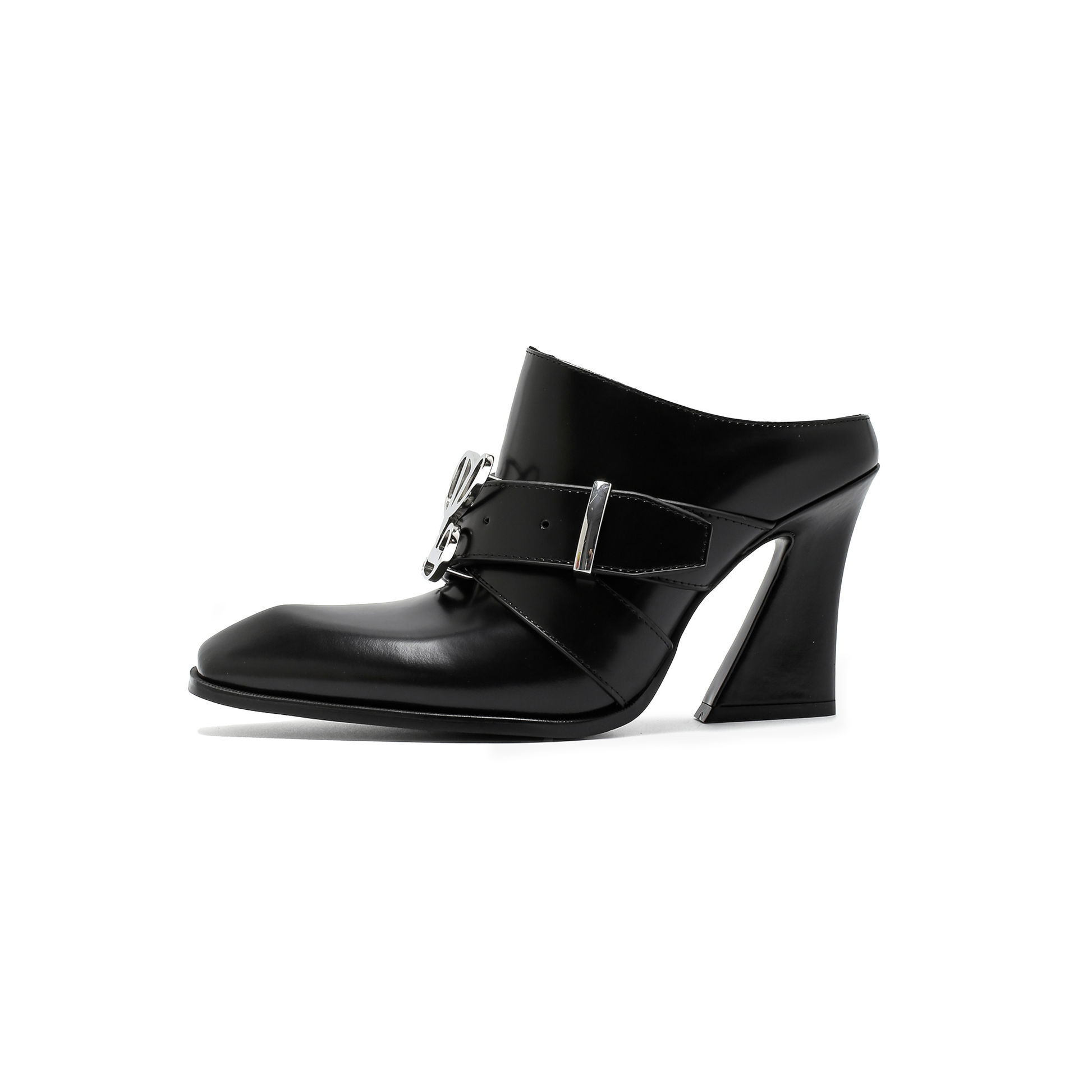 ☆人気【TheOpen Product】☆HEART STUD WESTERN MULE.S☆BLACK OPEN YY