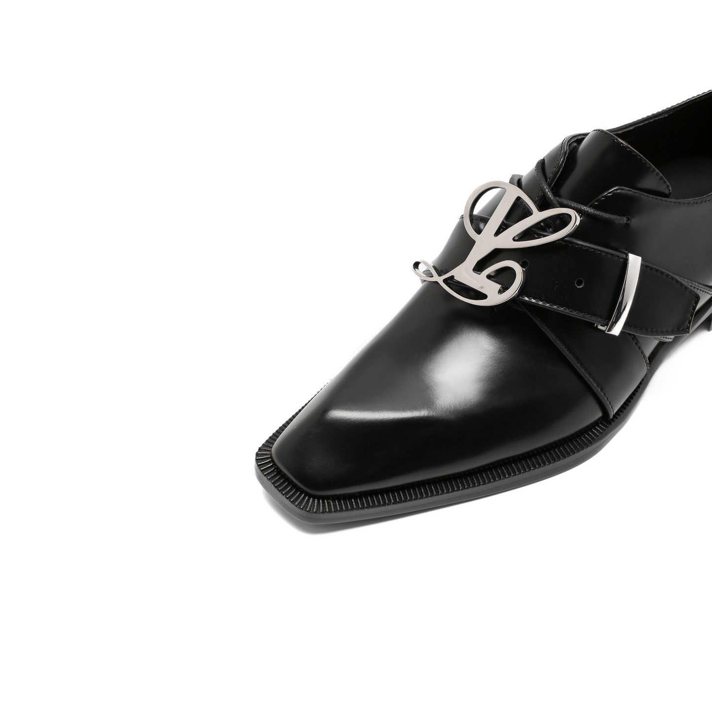 Adrian Black Belted Oxford
