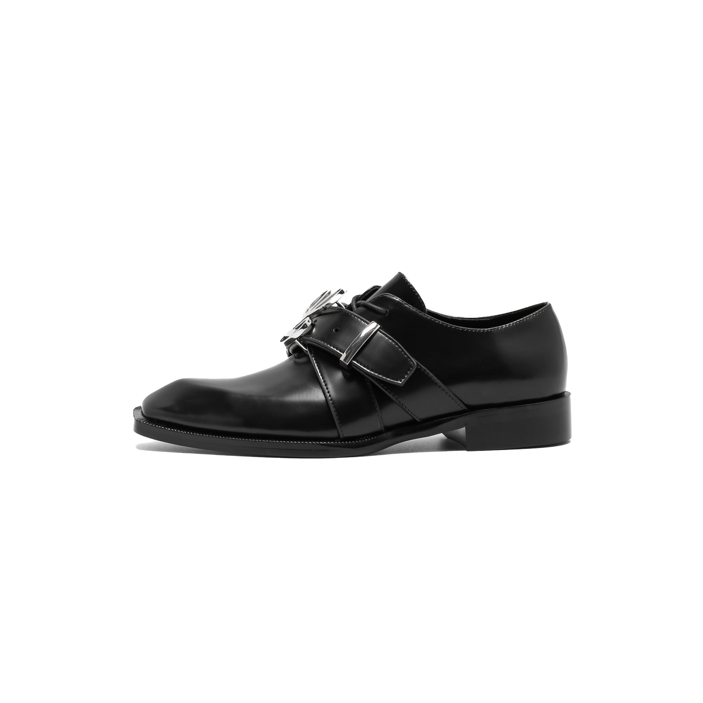 Adrian Black Belted Oxford