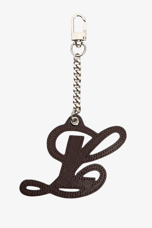 Monogram Charm Keychain