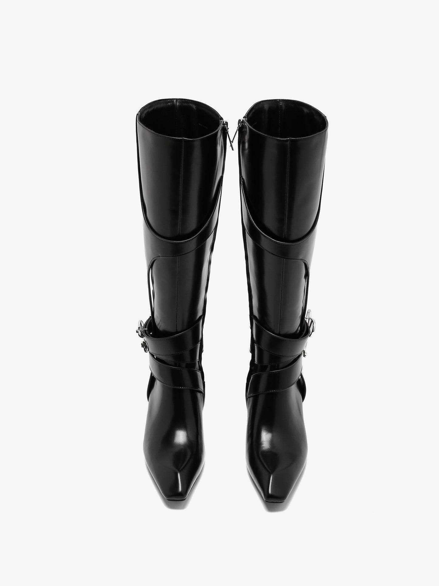 Keyla Smooth Black Kitten Heel Boot