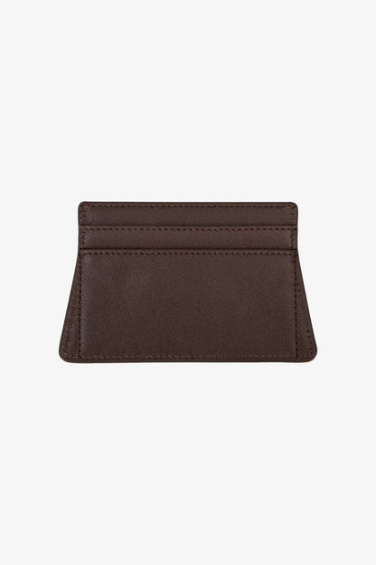 ESPRESSO MATTE LEATHER CARDHOLDER