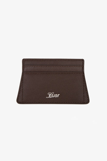 ESPRESSO MATTE LEATHER CARDHOLDER