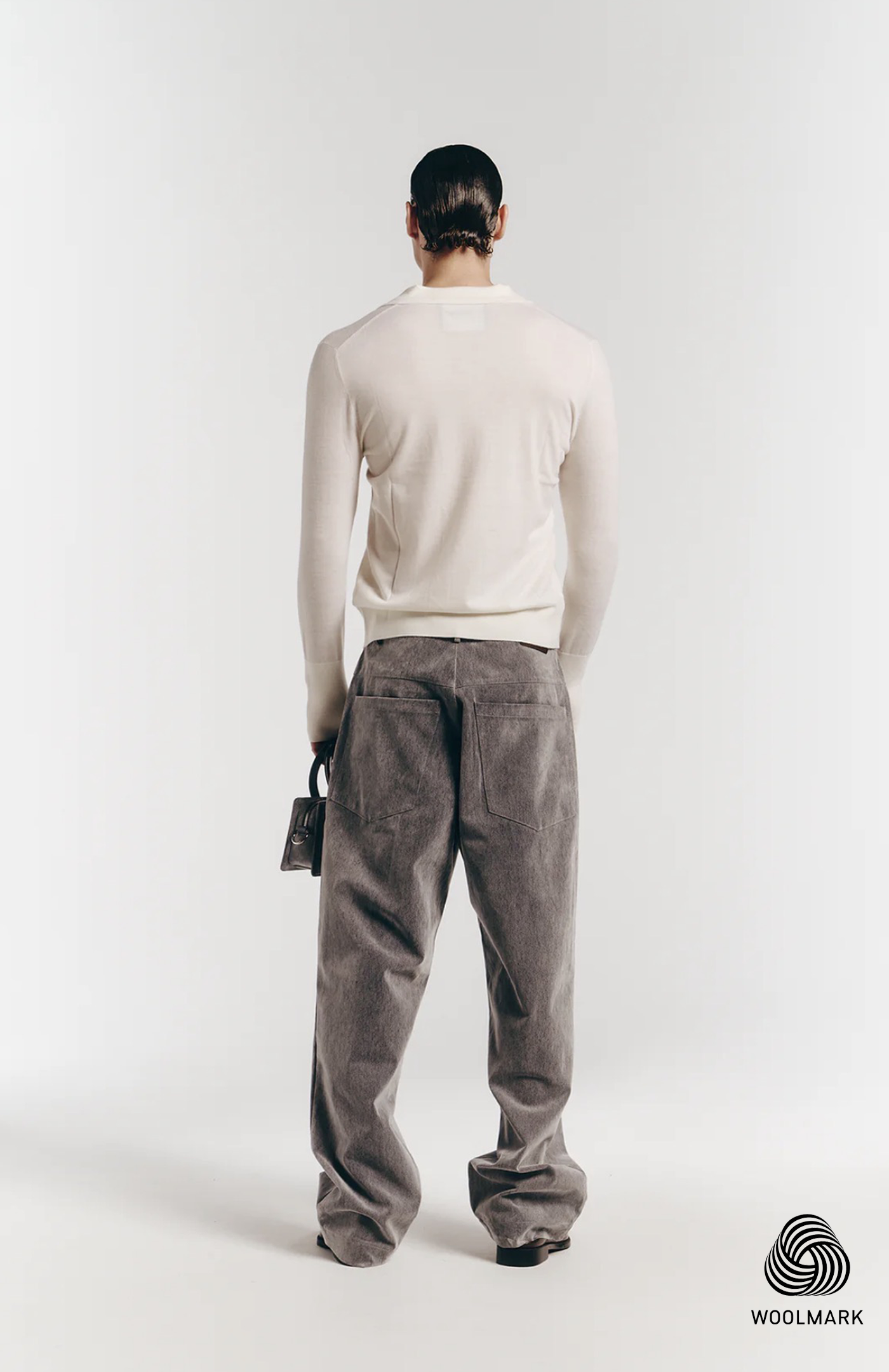 Merino Polo in Custard