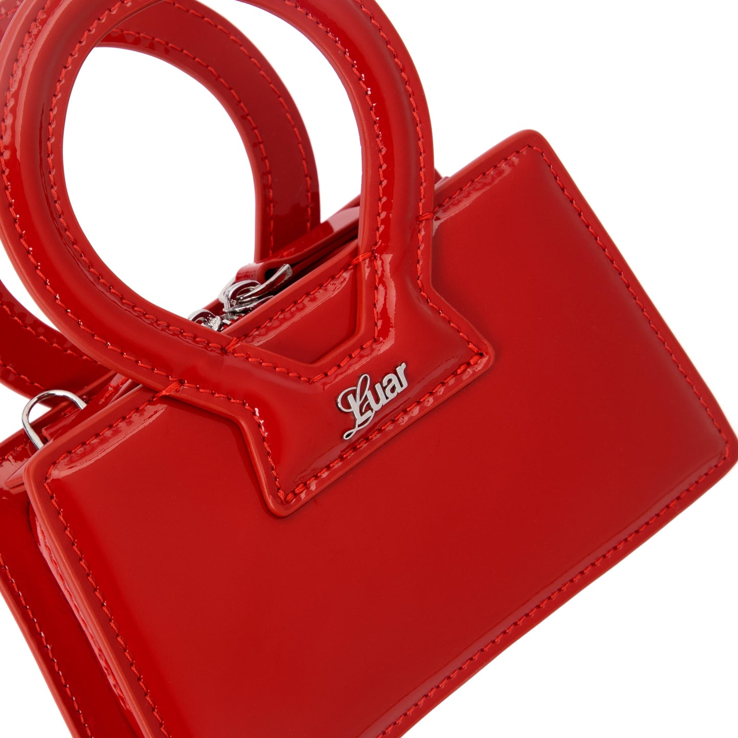 Mini Ana in Patent Red Leather