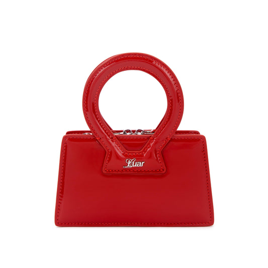 Mini Ana in Patent Red Leather