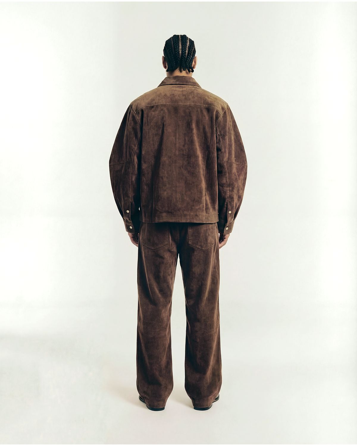 Farmer Pant in Brown Enzyme Denim