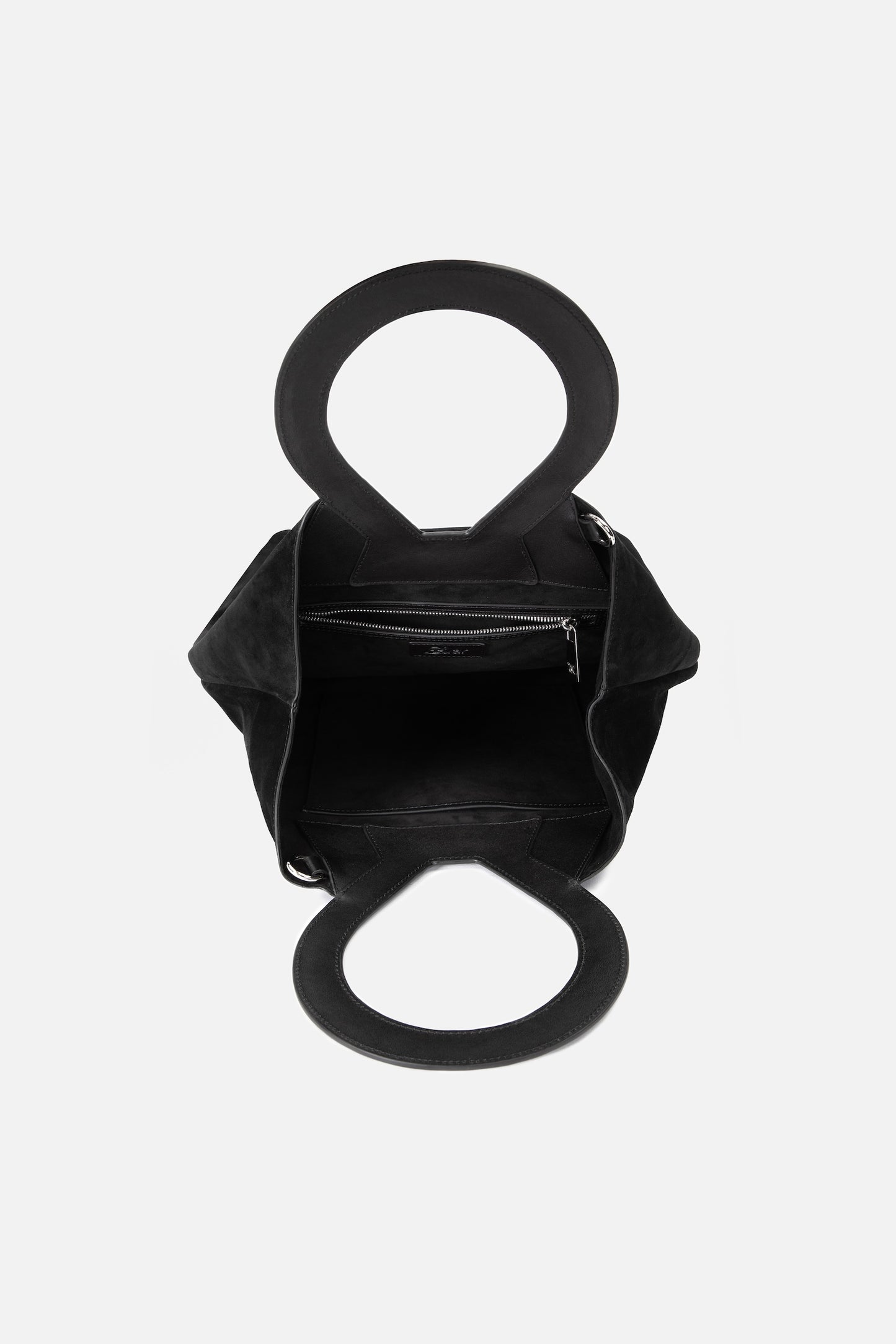 Black Suede Brooke Tote