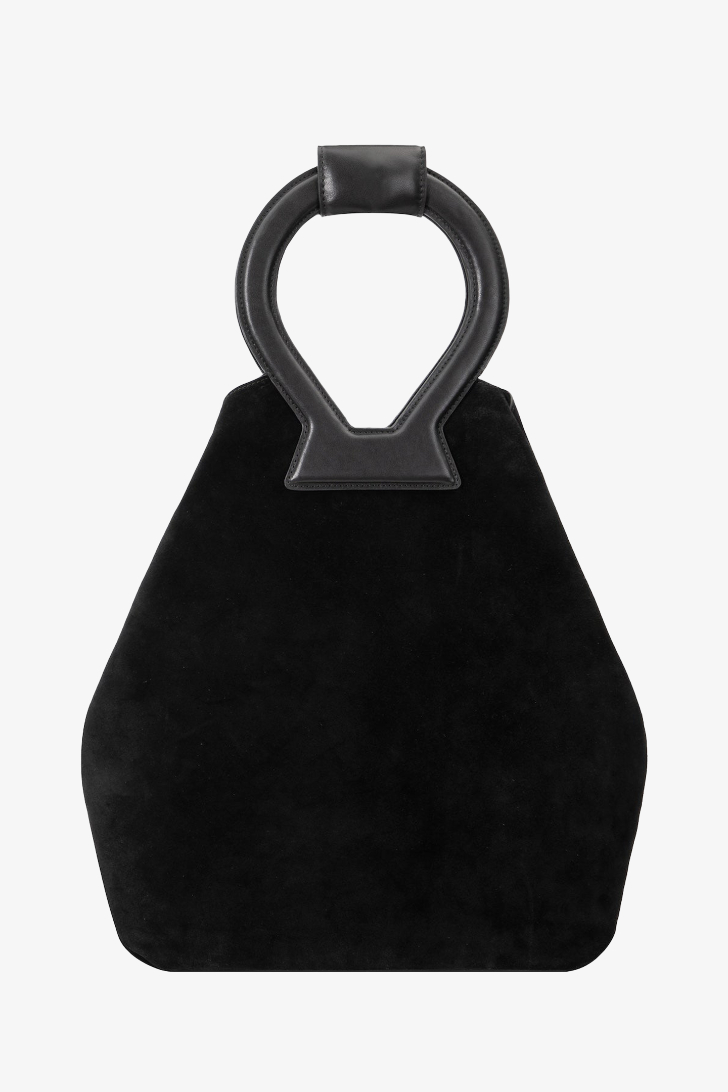 Black Suede Brooke Tote