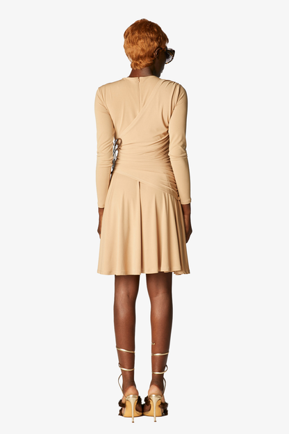 Logo Doll Dress - Camel