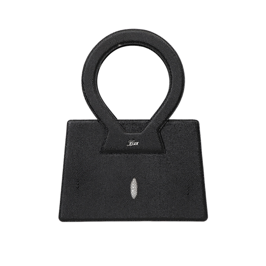 Black Stingray Embossed Large Ana