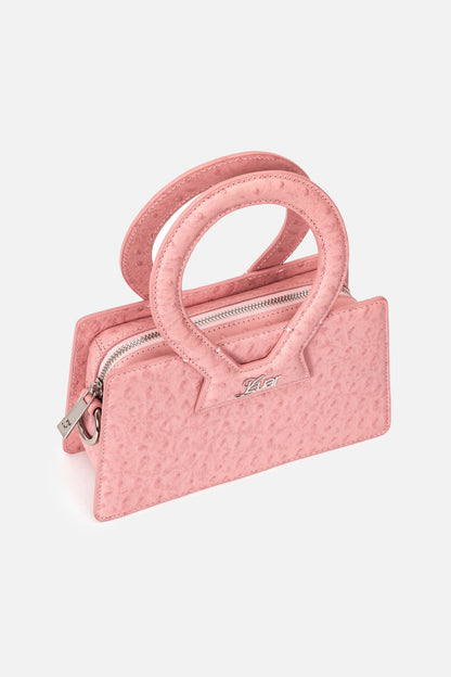 Blush Ostrich Small Ana