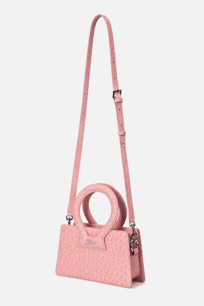 Blush Ostrich Small Ana